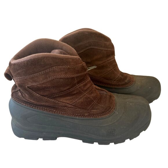 Sorel Cold Mountain Zip Boots Men’s 12 Waterproof Suede Thinsulate Winter Snow - Picture 1 of 10